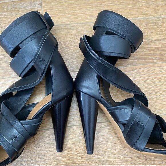 Isabel Marant-Lace Up Wrap Ankle Heels (38) - Picture 12 of 16
